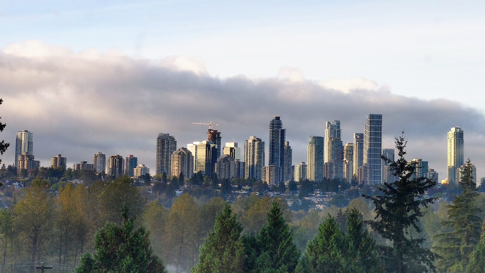 Burnaby Metrotown skyline and Metropolis at Metrotown